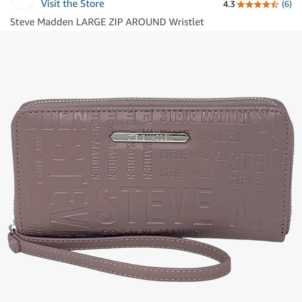 Steve Madden LARGE ZIP AROUND Wristlet